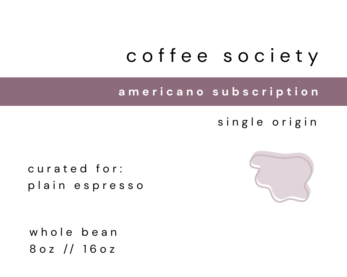 AMERICANO - COFFEE SUBSCRIPTION