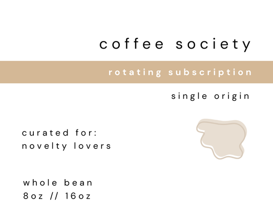 ROTATING COFFEE SUBSCRIPTION
